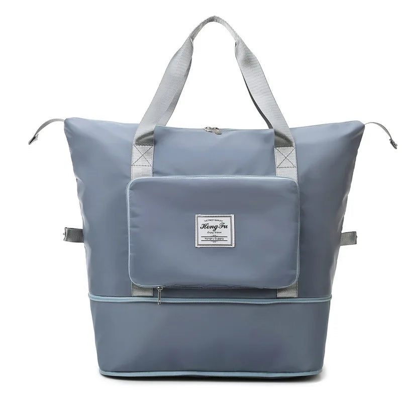 Foldable Gym Bag Large Capacity Shoulder Handbag