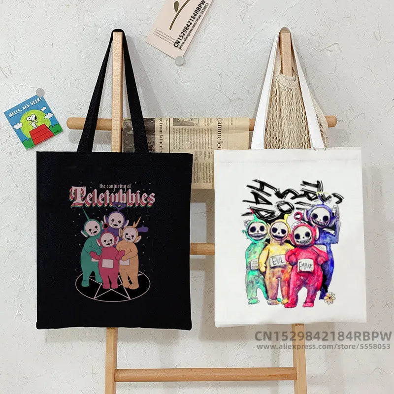 Funny Cartoon Shoulder Canvas Bag for Girls