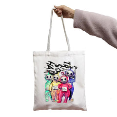 Funny Cartoon Shoulder Canvas Bag for Girls