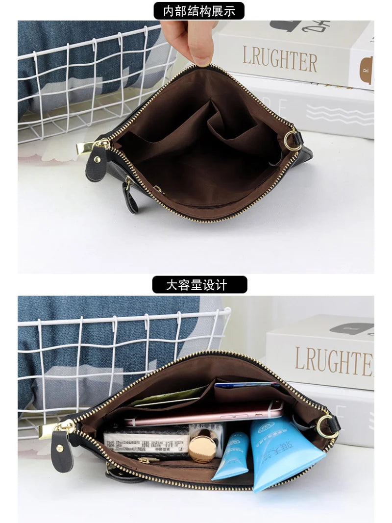 Women Leather Clutches Shoulder Bags Crossbody Small Clutch Bags
