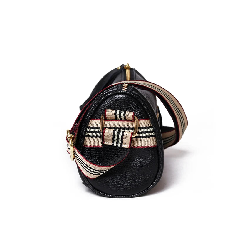 Women Leather Handbags Metal Lock Shoulder Bags Messenger Bag