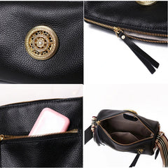 Women Leather Handbags with Metal Lock, Shoulder Bags