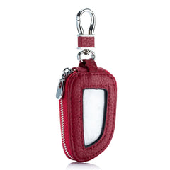 Leather Key Wallets Zipper Car Key Bag Large Capacity Key Case