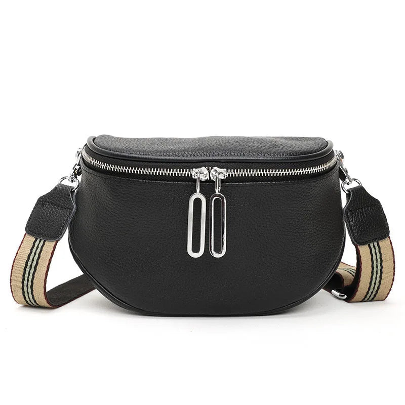 Women Leather Shoulder Bag Totes Waterproof Cowhide Handbag