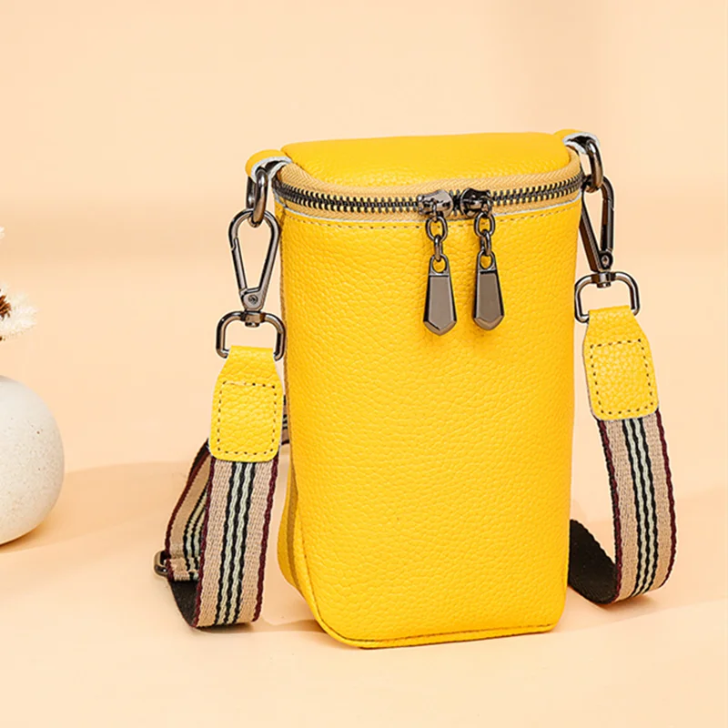 Leather Shoulder Bag Mini Crossbody Tote for Women