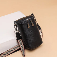 Leather Shoulder Bag Mini Crossbody Tote for Women