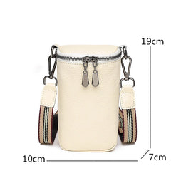 Leather Shoulder Bag Mini Crossbody Tote for Women