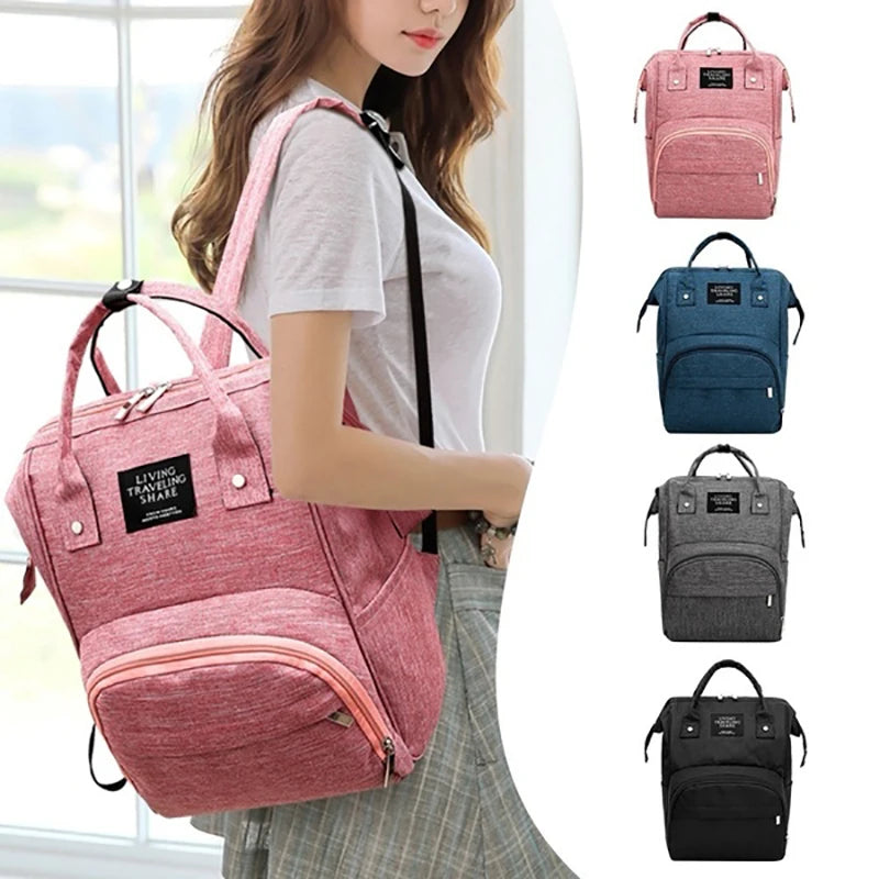 Women Backpack Rucksack Satchel Shoulder School Bag Nylon