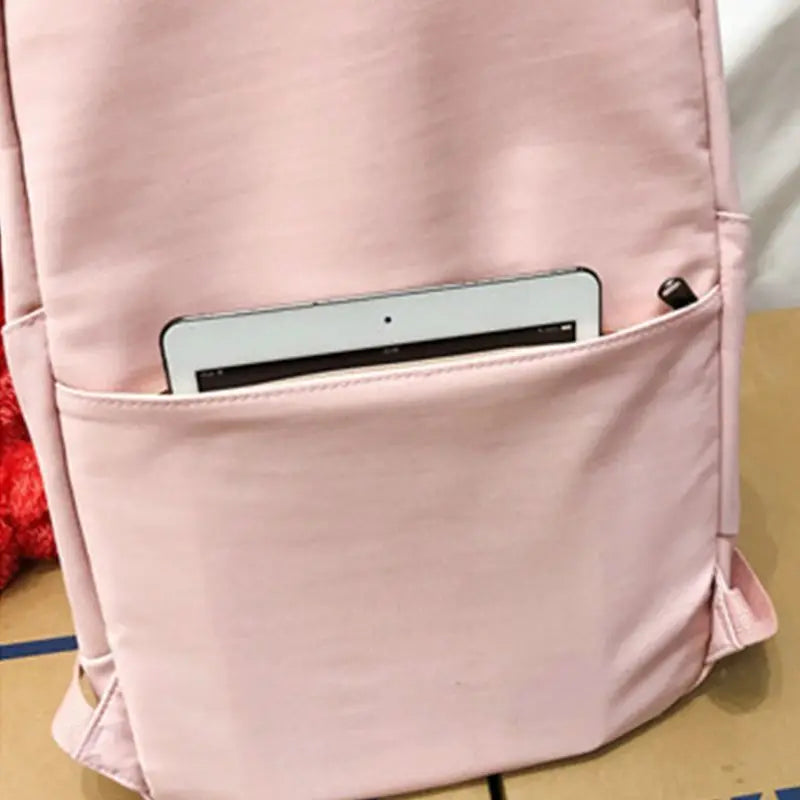 Women Girl Canvas Backpack Large Capacity Bookbag Laptop Daypack