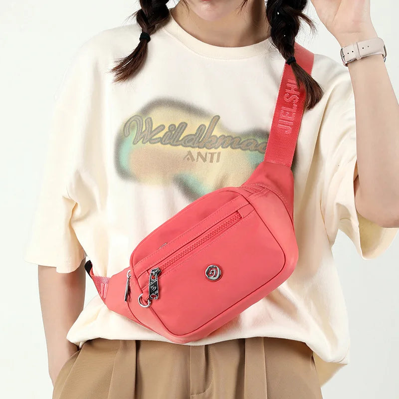 Women Casual Nylon Crossbody Shoulder Waist Packs Chest Bags