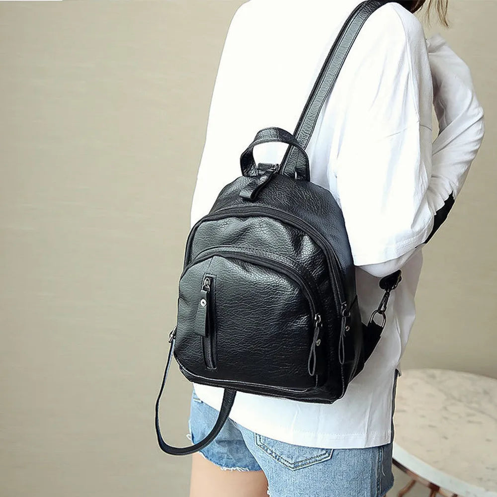 Women Girl Multifunction Shoulder Bookbags School Bag Backpack