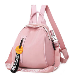 Women Girls Backpack Letter Print Large Capacity Travel Daypack Shoulder Bag