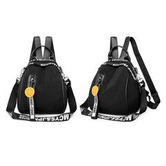 Women Girls Backpack Letter Print Large Capacity Travel Daypack Shoulder Bag