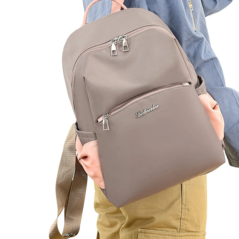 Women Girls Backpack Lightweight Waterproof Oxford Cloth Rucksack