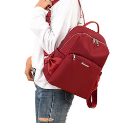 Women Girls Backpack Lightweight Waterproof Oxford Cloth Rucksack