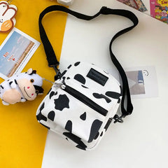 Women's Cow Print Shoulder Crossbody Bag Lady Tote Satchel Purse