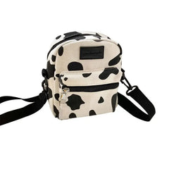Cartoon Cow Print Crossbody Bag Lady Tote Satchel Purse