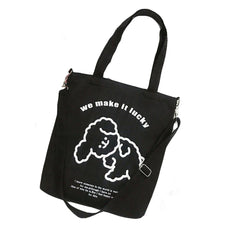 Girls Cartoon Shoulder Bags Canvas Crossbody Messenger Tote for School Shopping