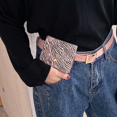Women Girls PU Leather Fanny Pack Waist Bag Cell Phone Travel Pouch