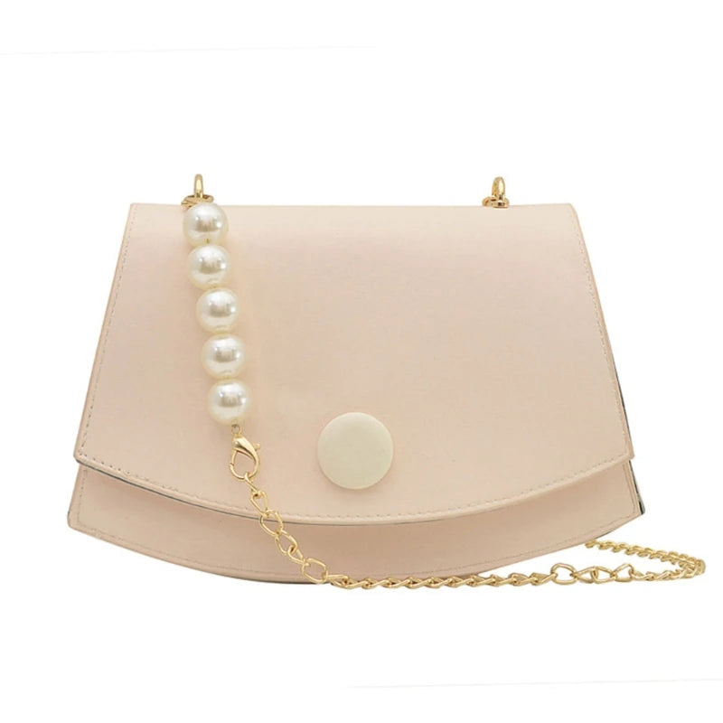 Women Girls PU Leather Handbag Chain Shoulder Bag Summer Tote Messenger Satchel