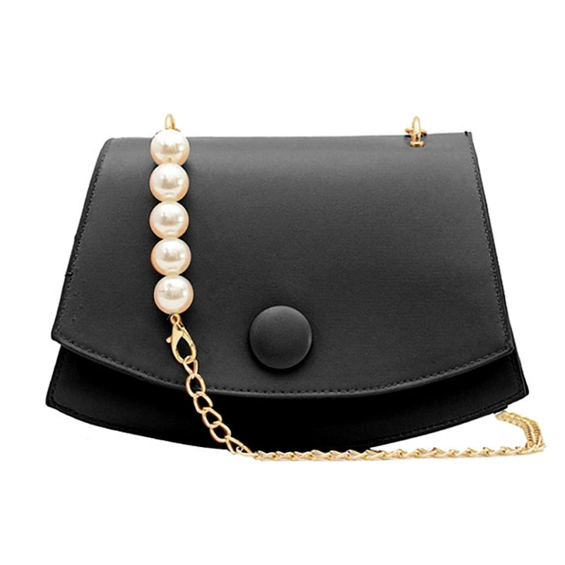 Women Girls PU Leather Handbag Chain Shoulder Bag Summer Tote Messenger Satchel