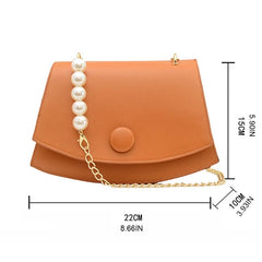 Women Girls PU Leather Handbag Chain Shoulder Bag Summer Tote Messenger Satchel