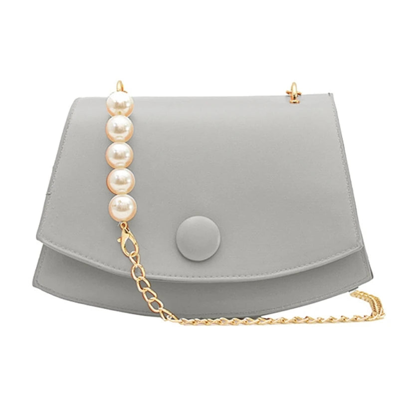 Women Girls PU Leather Handbag Chain Shoulder Bag Summer Tote Messenger Satchel