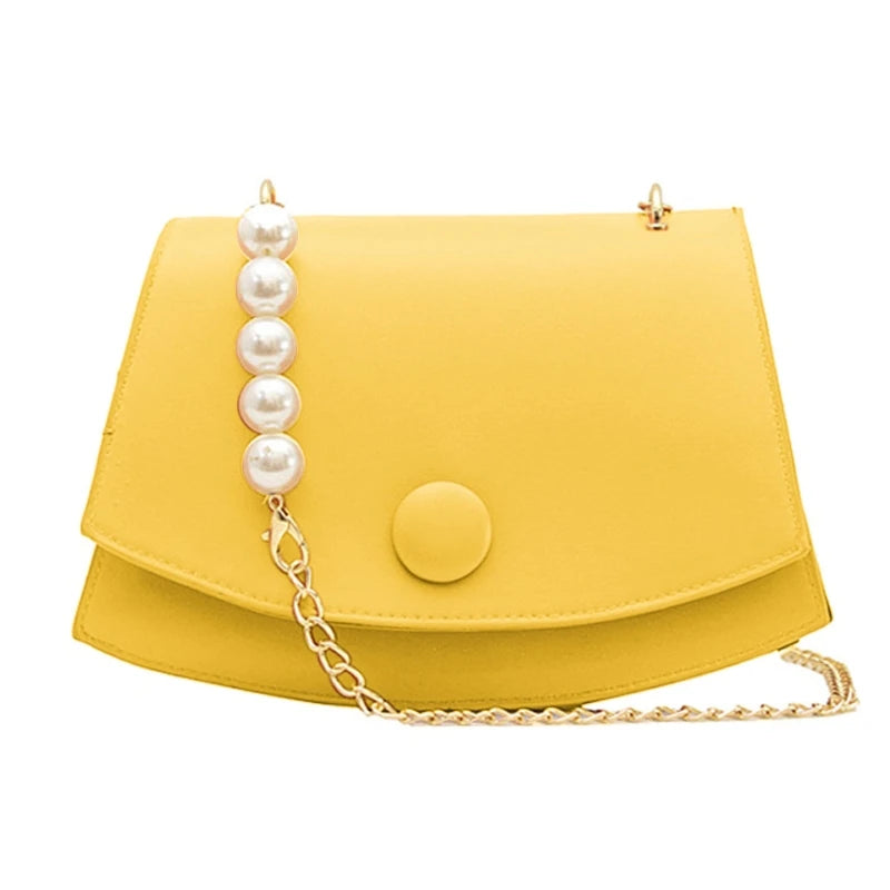 Women Girls PU Leather Handbag Chain Shoulder Bag Summer Tote Messenger Satchel
