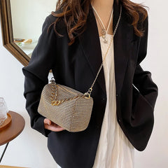 Glitter Evening Bag Rhinestone Crossbody Handbag for Nightclub Party