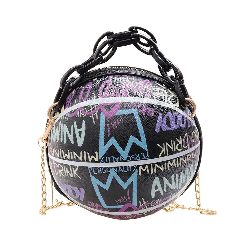 Women Graffiti Chain Bags Mini Shoulder Bags for Women