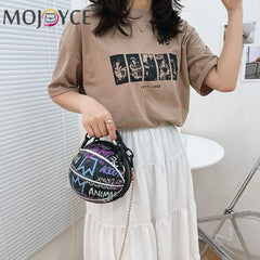 Women Graffiti Chain Bags Mini Shoulder Bags for Women