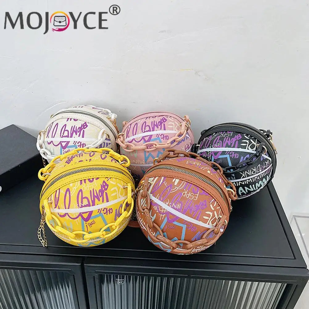 Women Graffiti Chain Bags Mini Shoulder Bags for Women