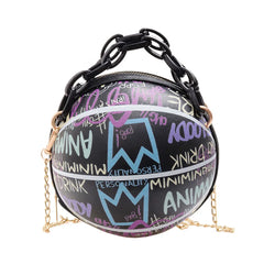 Women Graffiti Chain Bags Mini Shoulder Bags for Women
