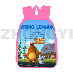 Grizzy and The Lemmings 3D Backpacks for Girls 12/16 Inch