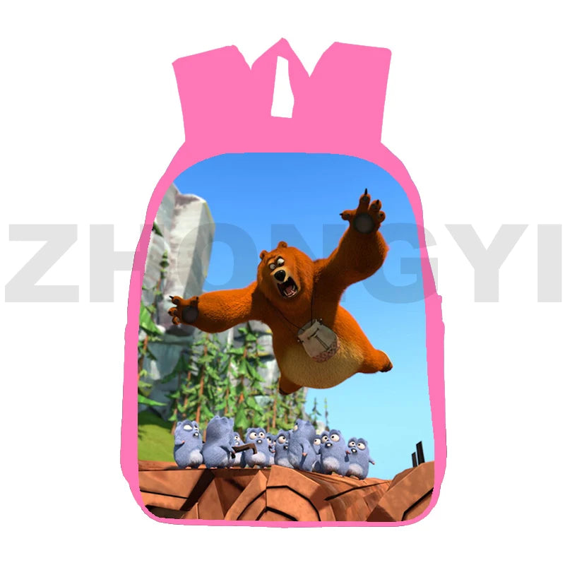 Grizzy and The Lemmings 3D Backpacks for Girls 12/16 Inch