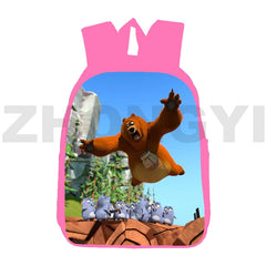 Grizzy and The Lemmings 3D Backpacks for Girls 12/16 Inch