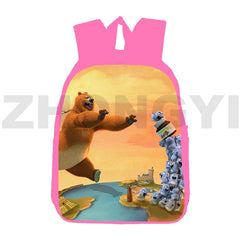 Grizzy and The Lemmings 3D Backpacks for Girls 12/16 Inch