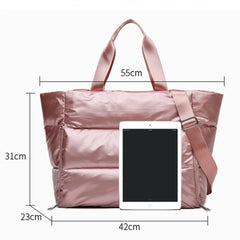 Women Gym Sports Bag Waterproof Yoga Mat Organizer Weekend Travel Duffle Bags