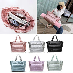 Women Gym Sports Bag Waterproof Yoga Mat Organizer Weekend Travel Duffle Bags