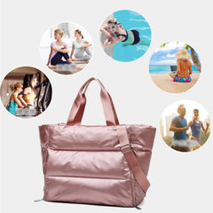 Women Gym Sports Bag Waterproof Yoga Mat Organizer Weekend Travel Duffle Bags