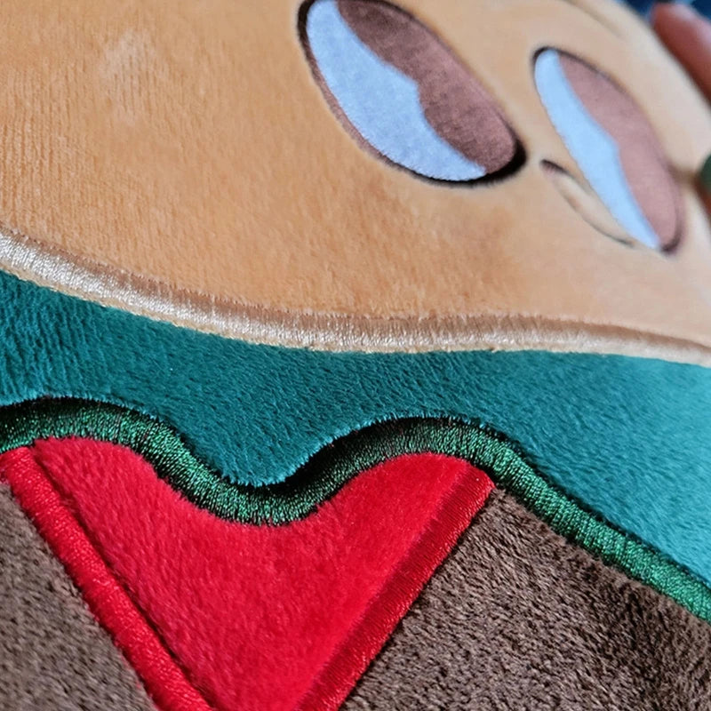 Women Hamburger Backpack Canvas Casual Rucksack for Teenage Girls