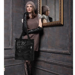 Winter Space Cotton Handbag Shoulder Bag Down Female Warm Tote Clutches