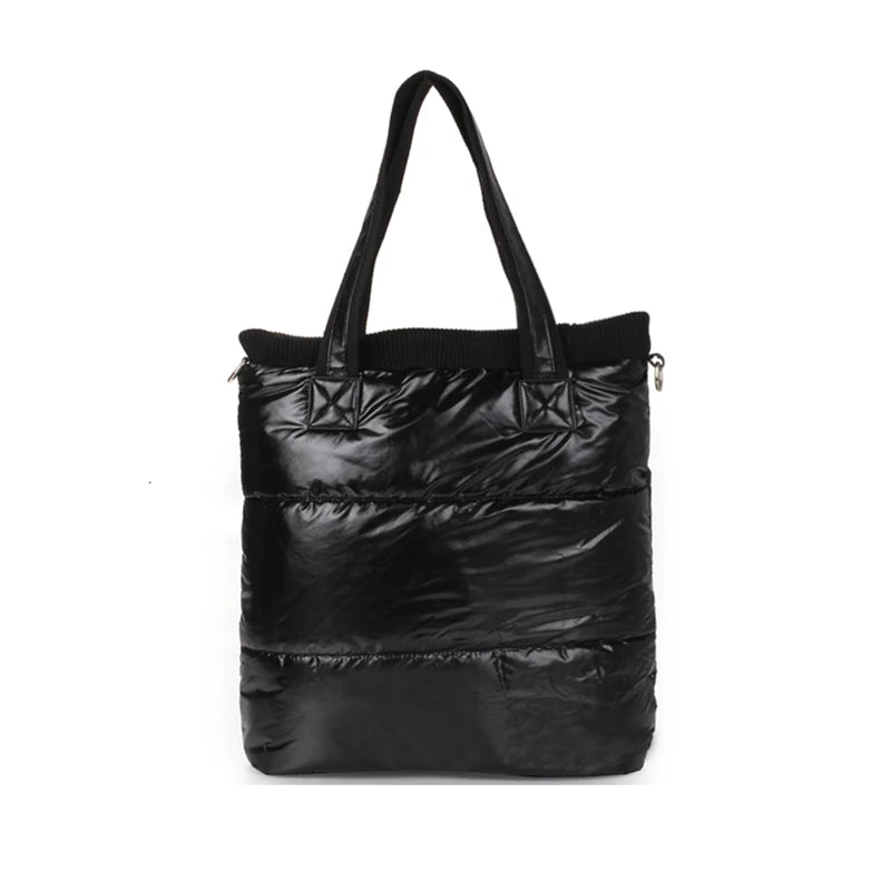 Winter Space Cotton Handbag Shoulder Bag Down Female Warm Tote Clutches