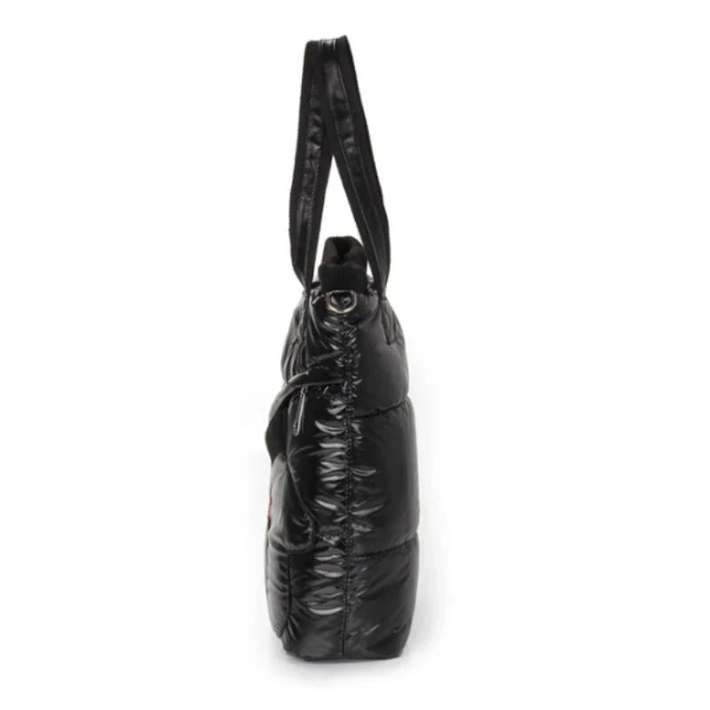 Winter Space Cotton Handbag Shoulder Bag Down Female Warm Tote Clutches