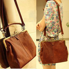 Retro PU Leather Shoulder Bag Women Messenger Bags XKX04