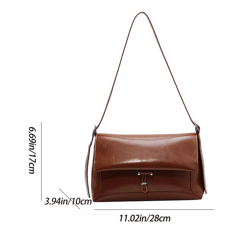 High Pu Leather Women Shoulder Bag Casual Tote Bags