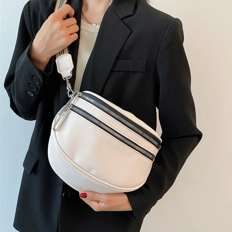 Women Handbag Soft PU Leather Tote Shoulder Messenger Bag