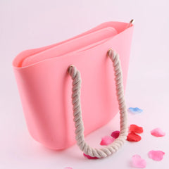 Women Jelly Handbag One-shoulder Beach Bag
