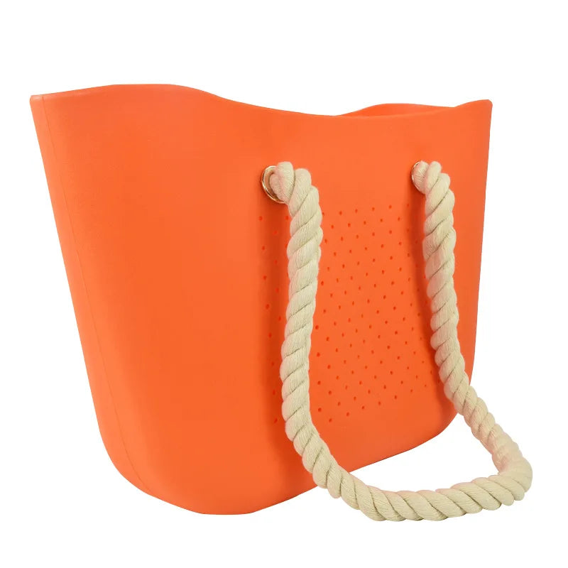 Women Jelly Handbag One-shoulder Beach Bag