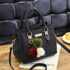 Women Handbag Pu Leather Purse Tassel Shoulder Messenger Bag